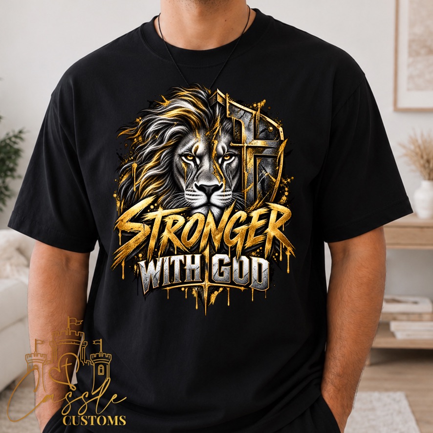 STRONGER WITH GOD 🦁🛡️✝️