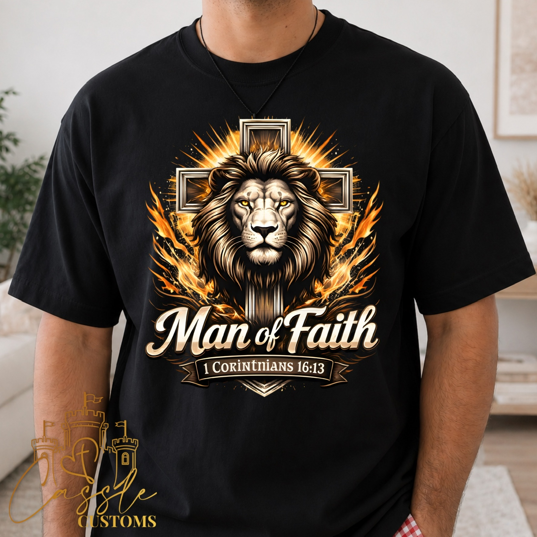 🦁 Man of Faith Tee ✝️🔥